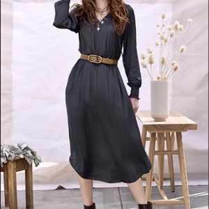 NWT- Matilda Jane Beaufort Long Sleeve MIDI Dress Size Medium
